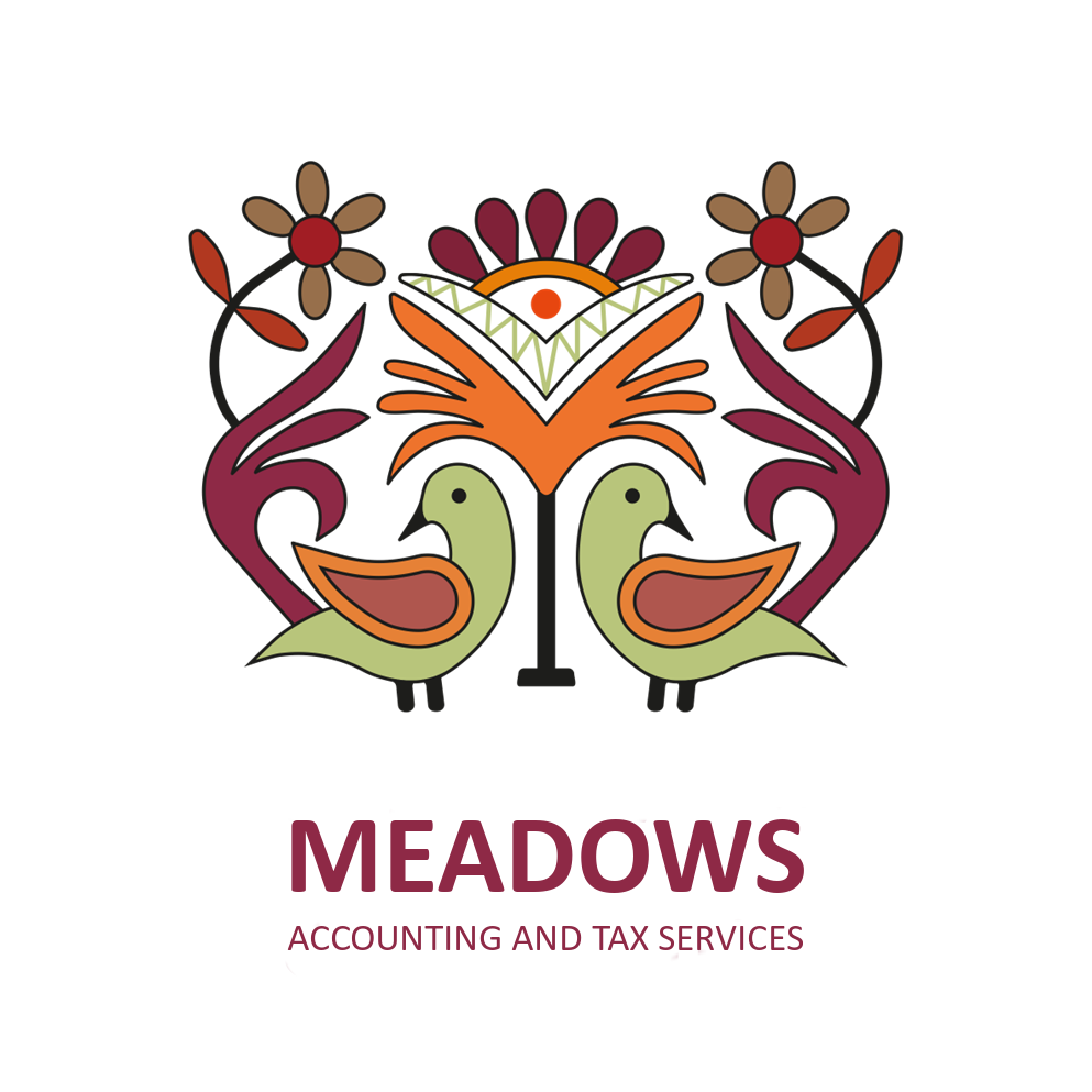 Meadows white Meadows Accounting logo